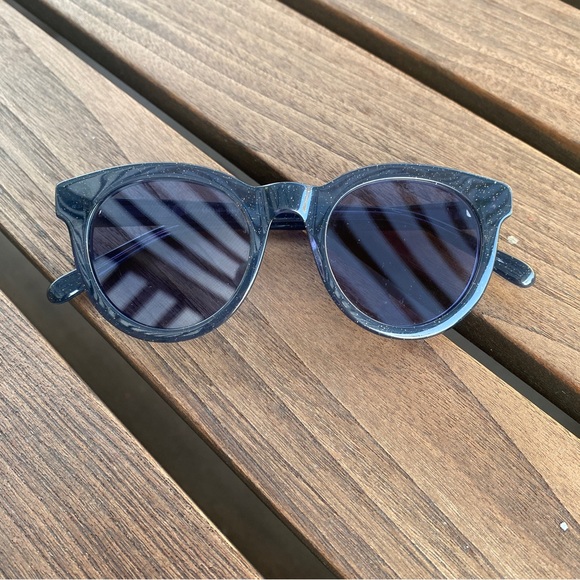 Madewell Blue Sparkle Sunglasses - Picture 3 of 7